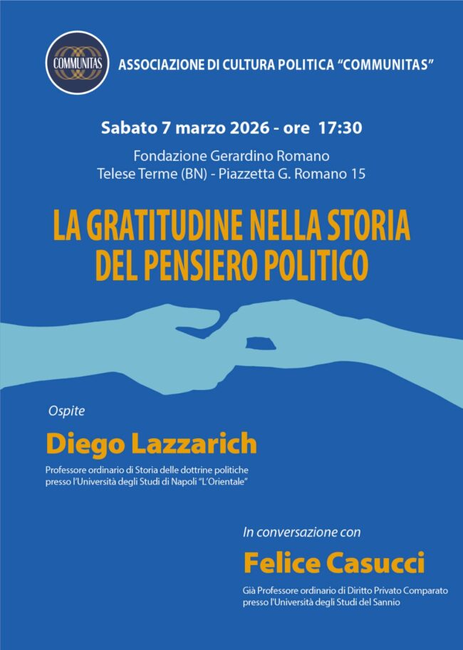Evento CMT_Prof. Diego Lazzarich_Gratitudine